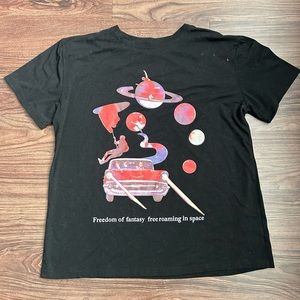 Space graphic T shirt